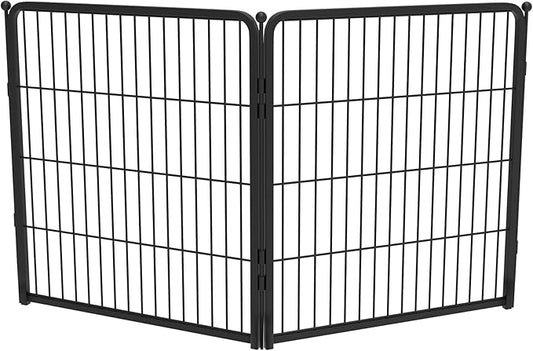 FXW Homeplus Unleashed Indoor Dog Playpen - Stress-Free and Safe Play, Heavy Duty 32 Inch 2 Wire Panels Dog Pen for Small and Medium Dogs, Black│Patented-PawvioPets
