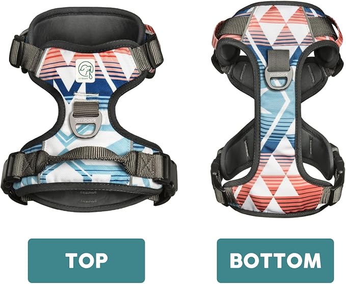 Embark Adventure Dog Harness, Reflective Trim XL Dog Harness for Extra Large Dogs No Pull - Military Grade Nylon, 2 Leash Clips & Gel Lined Handle.-PawvioPets