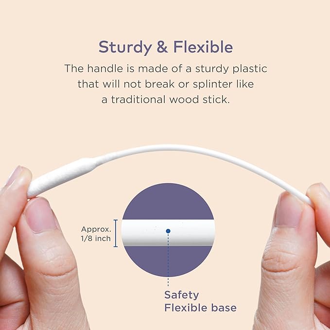 Cotton Swabs for Dogs and Cats - Cat & Dog Ear Cleaner Long Cotton Swab - Extra Long Stick, Cat & Dog Ear Cleaning Kit for Puppies and Pets, Multipurpose Pet Cotton Swabs for Ears (100 Buds)-PawvioPets