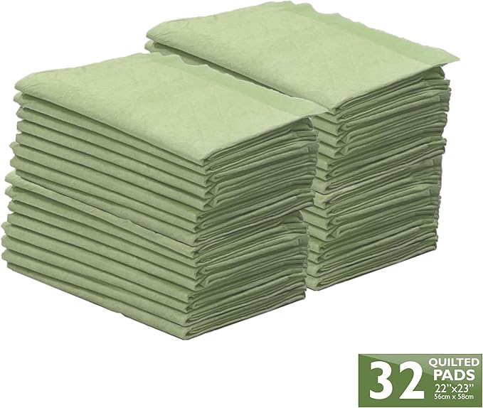 Four Paws Wee-Wee Superior Performance Bamboo Pee Pads for Dogs, Earth Friendly Dog & Puppy Potty Training Pads, Crate Liners, Housebreaking Supplies, 22" x 23" (32 Count)-PawvioPets