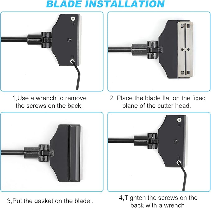 Aquarium Algae Scraper,Aquarium Glass Cleaner,Fish Tank Cleaner, Aquarium Scraper with 10 Blades.-PawvioPets