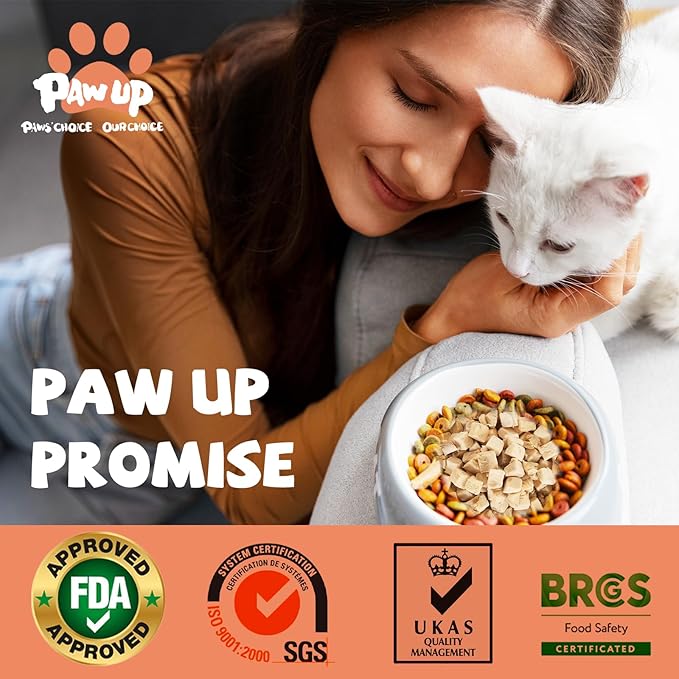 Freeze Dried Salmon Cat Treats, Single Ingredient Raw Cat Food Toppers, Healthy Training Treats for Dogs, Cats, 3.8 oz-PawvioPets