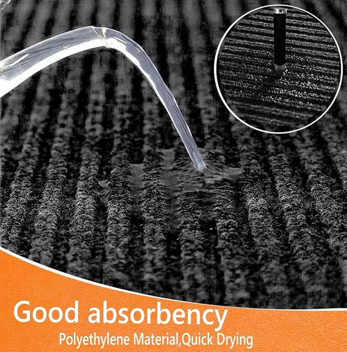 Door Floor Mat Commercial Grade Large Size 4' x 6'Heavy Duty Tough Entry Collection Slip Skid Entrance Mat with Rubber Backing Low Profile and Easy to Clean Indoor Outdoor Rug-PawvioPets