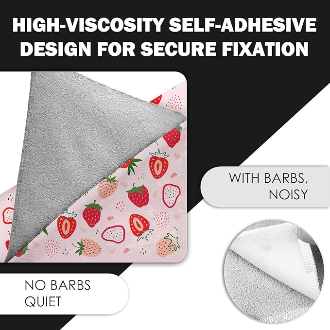 27.6" Cat Grooming Wrap, Self Adhesive Cat Wrap for Cutting Nails, Anti-Escape Calming Cat Swaddle Wrap for Medicine Ear Cleaning, Strawberry Anti-Scratch Cats Burrito Restraint Blanket, Pet Tool-PawvioPets