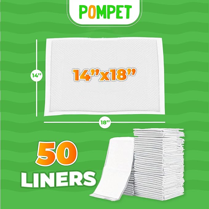 14"" X 18"" Disposable Guinea Pig Cage Liners 50 PCS, Rabbit, Hedgehog, Hamster, Chinchilla, Cat, Reptile and Other Small Animals-PawvioPets