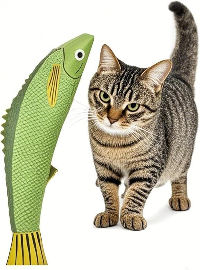 Cat Toys for Bored Indoor Adult Cats - Catnip Toys for Mental Stimulation, Interactive & Durable Kicker Toys for Solo Play, Best for Lazy or Senior Cats (Orange)-PawvioPets