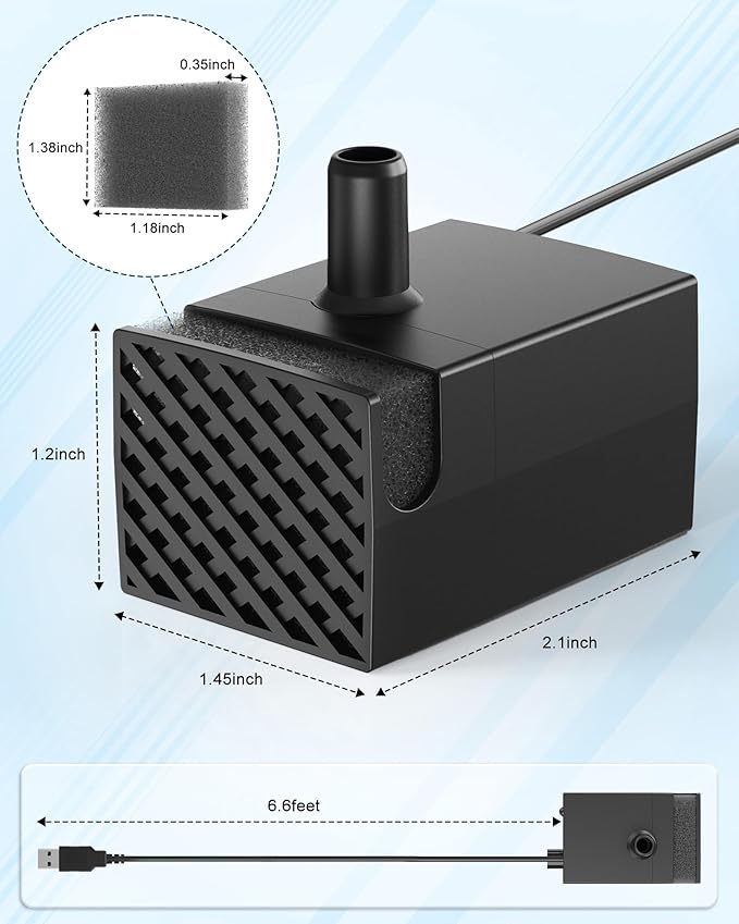 Dog Water Fountain Pump Replacement for D2341, D2419, D2223, D2322 Models, Pet Water Fountain Replacement Pump for PETNF Stainless Steel Large Dog Fountain for Large Dogs, Long Lifespan, Ultra Quiet-PawvioPets