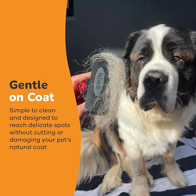 Deshedding Dog Brush for Long Hair (Small,Pink) – Gentle Deshedding tool for Dogs & Cats – Reduces shedding, without damaging topcoat. Removes Loose Fur & Dead Undercoat.-PawvioPets