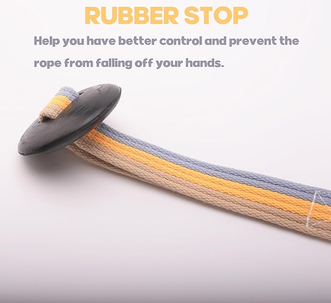 Cord Cotton Lunge Line with Rubber Stop，Equine Lunge Line for Horses with Swivel Bolt Snap，24 ft (Contrasting Colors, 24ft)-PawvioPets