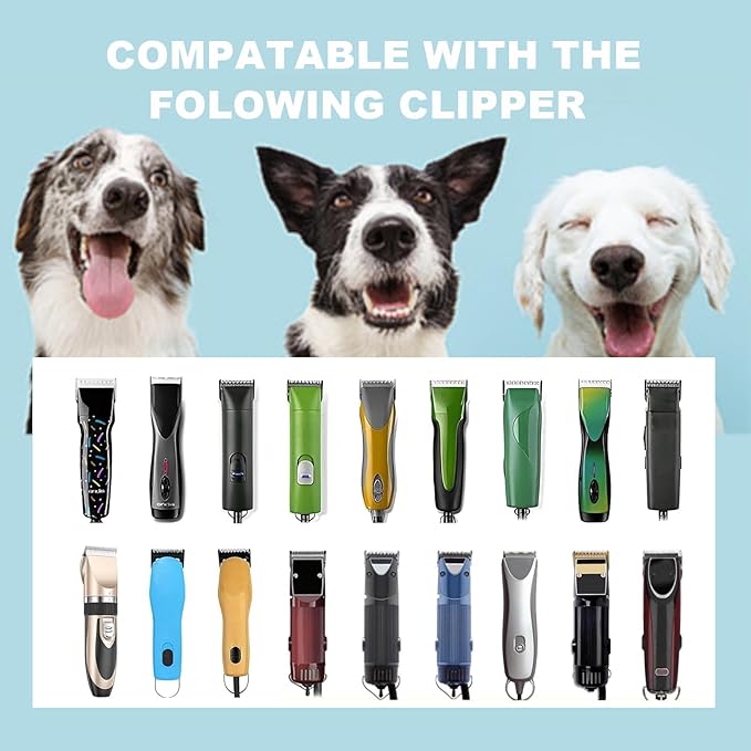 Detachable Pet Dog Clipper Blades, Compatible with Size-10 (1.5mm), Most Oster A5, KM Series Clippers,Made of Stainless Steel Blade 1Pack-PawvioPets