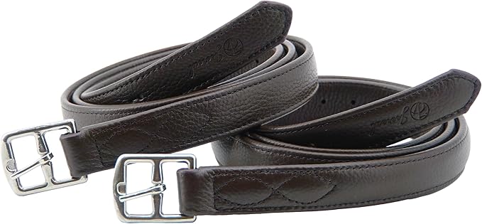Jeereal Stability English Stirrup Leathers with Strong Nylon Core for Equestrian Riding-PawvioPets
