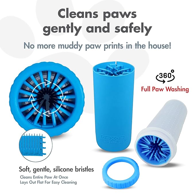 Dexas MudBuster Large Portable Pro Blue Paw Cleaner for Dogs - Premium Quality Pet Supplies and Accessories-PawvioPets