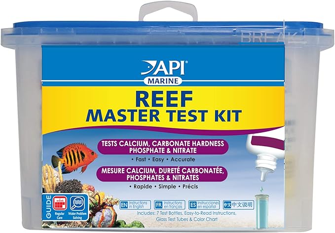 API REEF MASTER TEST KIT Reef Aquarium Water Test Kit 1-Count-PawvioPets