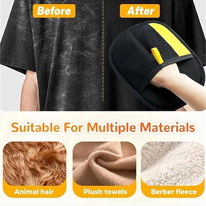 2 Pcs Pet Hair Removal Glove, 2025 New Pet Hair Remover Electrostatic Gloves, Upgrade Electrostatic Gloves Pet Hair, Reusable Cat Dog Grooming Gloves Pet Hair for Cats & Dogs-PawvioPets