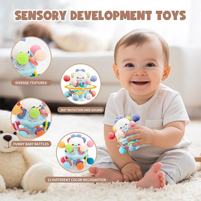 Baby Toys 6 to 18 Months, 8 in 1 Montessori Toy Set, Educational Learning Toy for Toddlers Babies Sensory Toys Newborn Infant Gifts for Boys & Girls-PawvioPets