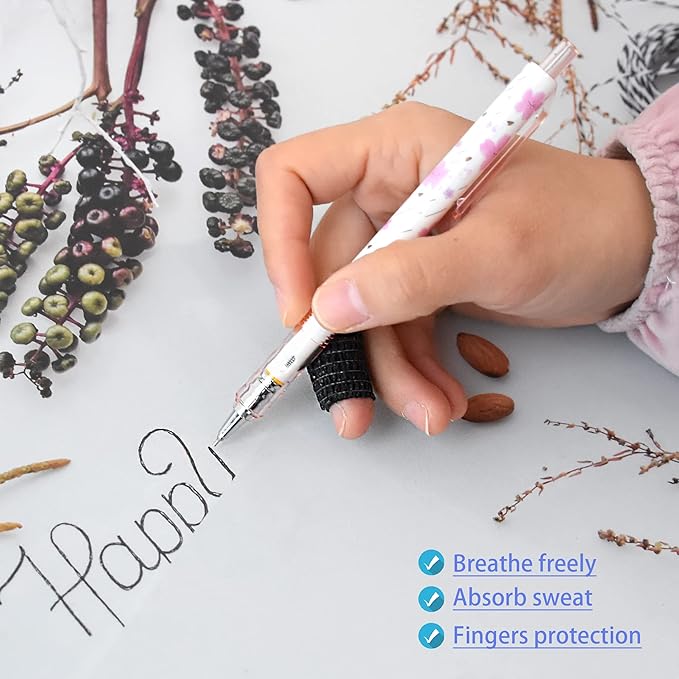 9 Pack 1" x 5 Yards Self Adhesive Bandage Wrap Self Stick Wrap for Ankle, Wrist, Finger, Sports, Breathable Cohesive Vet Tape for Pets (Black)-PawvioPets