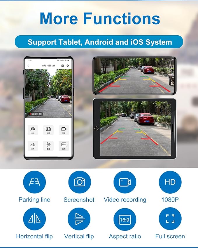 1080P Solar Magnetic Wireless Backup Camera, 90 Days Standby Rechargeable Battery, Waterproof Rear/Front View Camera for Hitching Boat Trailer Horse Pickup RV Car for iPhone iPad Android-PawvioPets