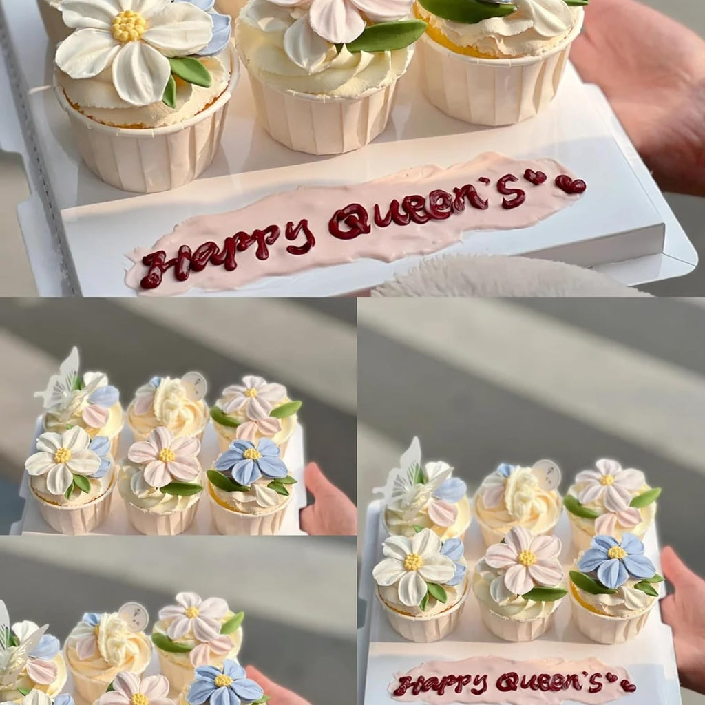 5 Pcs Daisy Flower Fondant Molds, Reusable Narcissus Flowers Chocolate Silicone Molds for Cupcake Decoration, Cookie Candy Dough Glue UV Resin Clay, Thanksgiving Mother's Day Gift