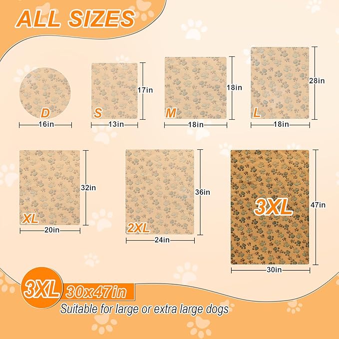 Dog Heating Pad，47×30 in Waterproof PVC Large Heating Pad for Dogs，Smart Thermostat Heated Dog House，Reinforced Interface + Wire Rope Whelping Box for Dogs,Plush Fabric Cover-Apricot-PawvioPets