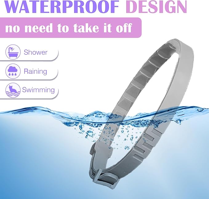 4 Pack Calming Collar for Cats - 60 Days Anxiety and Stress Relief, Relaxing Cat Collar, Adjustable Pheromones Collar for Cats，Natural Soothing for Continuous Calming-PawvioPets