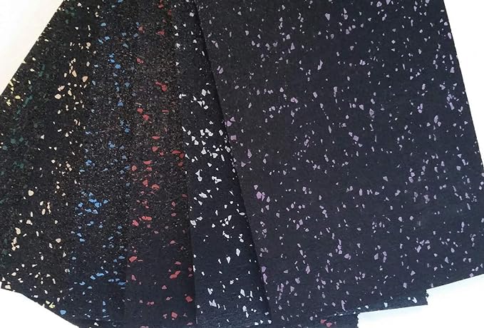 American Floor Mats 1/4in (7mm) Thick 10% Green 4' x 12' Heavy Duty Rubber Rolls, Protective Exercise Mats, Home Gym Rubber Flooring-PawvioPets