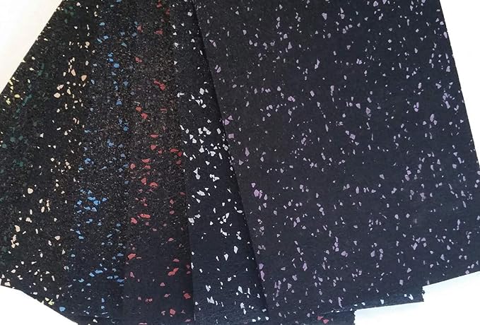 American Floor Mats 1/4in (7mm) Thick Solid Black 4' x 11' Heavy Duty Rubber Rolls, Protective Exercise Mats, Home Gym Rubber Flooring-PawvioPets