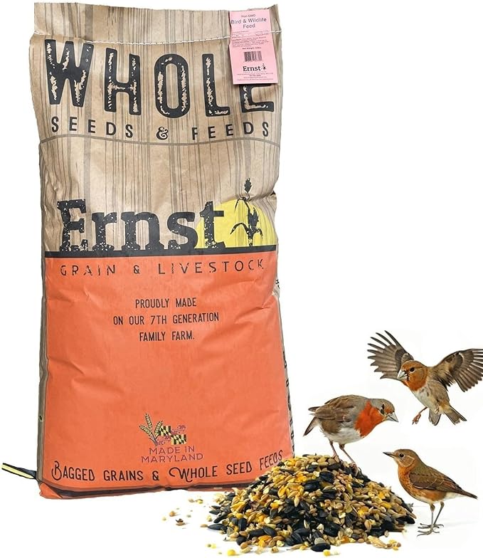 Ernst Grain & Livestock Bird and Wildlife Feed – Perfect for Birds, Ducks, Squirrels, Turkeys, Rabbits, Geese, and Deer – Non-GMO Wild Animal & Bird Feed for Outside Feeders - 10lbs-PawvioPets