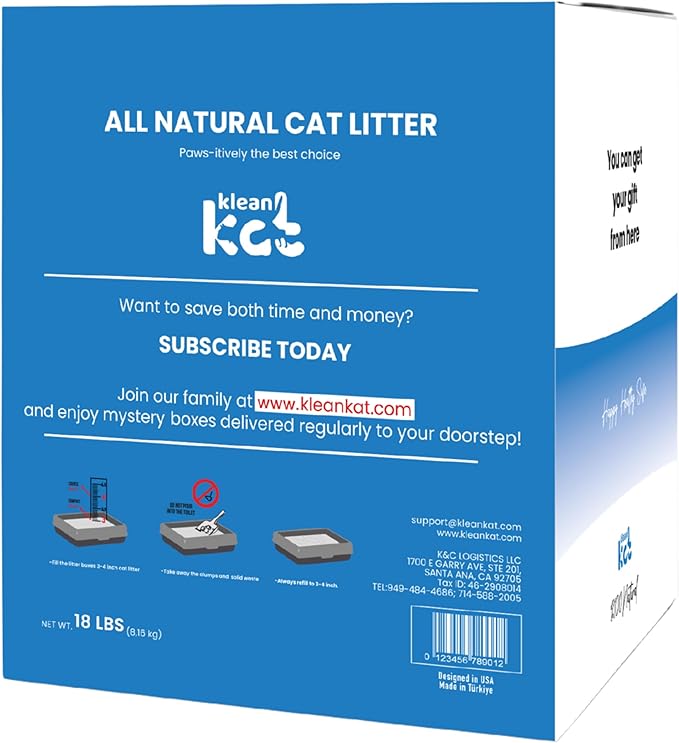All Natural Clumping Cat Litter – Multiple Scents – Low Dust, Odor Control – Unscented 18 lb - Surprise Toy Inside-PawvioPets