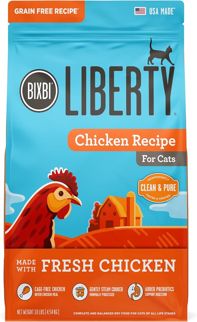 BIXBI Liberty Dry Food Chicken Recipe for Cats, 3lb-PawvioPets