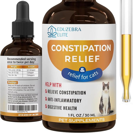 Cat Constipation Relief, Constipation Relief for Cat, Cat Laxative Constipation Relief, Cat Stool Softener, Cat Laxative, Promotes Digestive Health.-PawvioPets