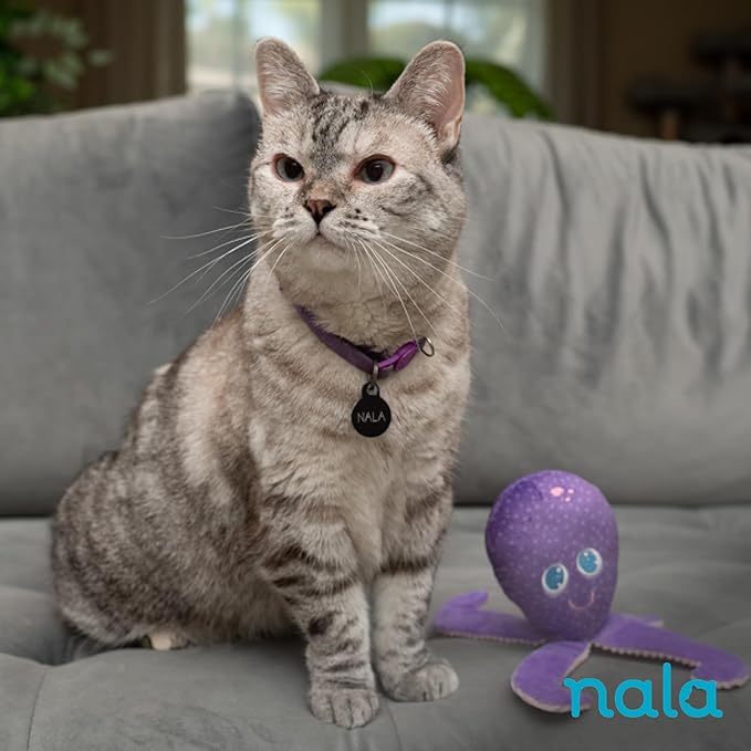 Caitec Presents Nala Cat Ollie The Octopus - Catnip Toy - Interactive Cat Toy - Chew Toy - Pillow Toy, 2 Pack-PawvioPets