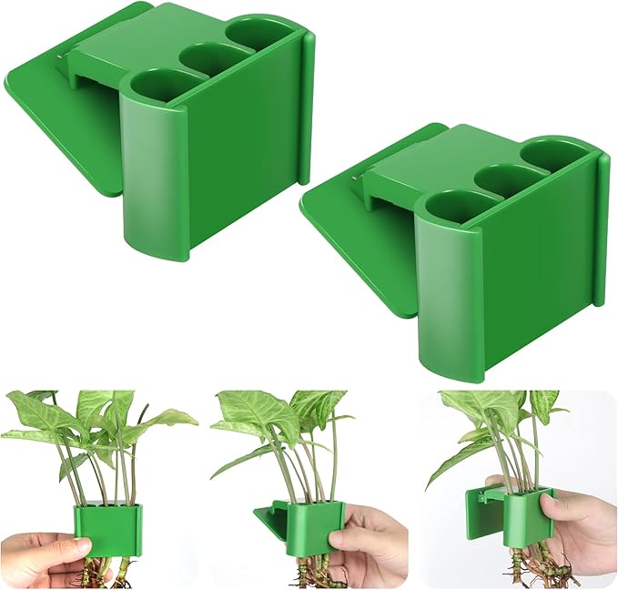 2Pcs 3 Holes Upgraded Aquatic Plant Cup Aquarium Plant Holder for Tank, Hanging Aquarium Plant Holder, Aquarium Aquatic Plant Cultivation, Aquarium Plant Decoration.-PawvioPets