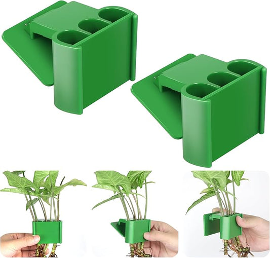 2Pcs 3 Holes Upgraded Aquatic Plant Cup Aquarium Plant Holder for Tank, Hanging Aquarium Plant Holder, Aquarium Aquatic Plant Cultivation, Aquarium Plant Decoration.-PawvioPets