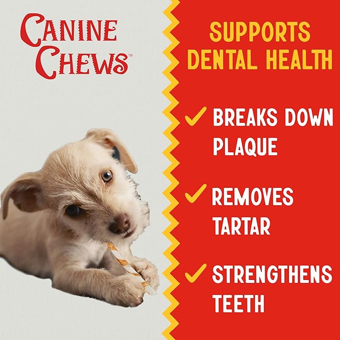 Canine Chews Chicken-Wrapped Rawhide Twists for Dogs - Pack of 100 U.S.A. Sourced Chicken Wrapped Rawhide Dog Treats, Sticks for Dogs - Premium & Natural Beefhide Chews-PawvioPets