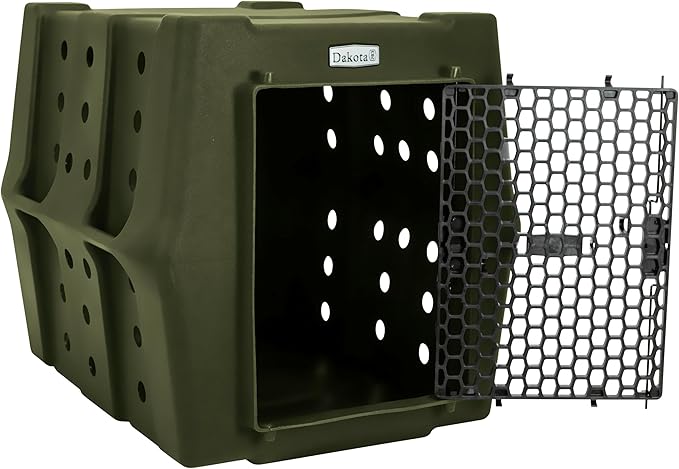 Dakota 283 Crate - Canine Rough and Tough Economy Kennel (Olive, Intermediate)-PawvioPets
