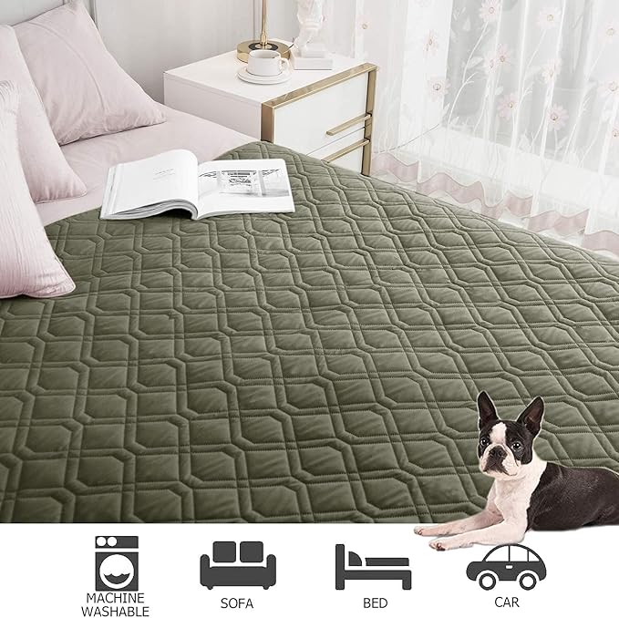 Ameritex Waterproof Dog Bed Cover Pet Blanket for Furniture Bed Couch Sofa Reversible-PawvioPets