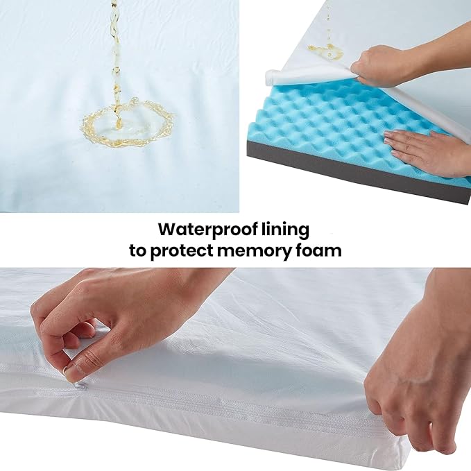 Cooling Dog Beds for Large Dogs, Orthopedic Memory Foam Dog Bed, Large Pet Beds with Washable Cover, Ideal for Arthritic Dogs Up to 65Lbs-PawvioPets