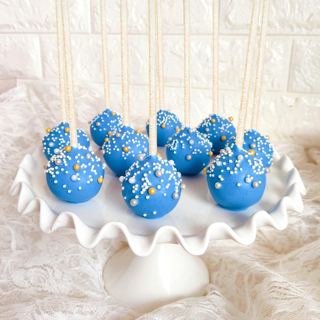 50-PCS Gold Glitter Plastic Swizzle Sticks, Crystal Cake Pops, Cocktail Coffee Drink Stirrers, Lolipop Stick for Christmas Party, 7.24 Inch