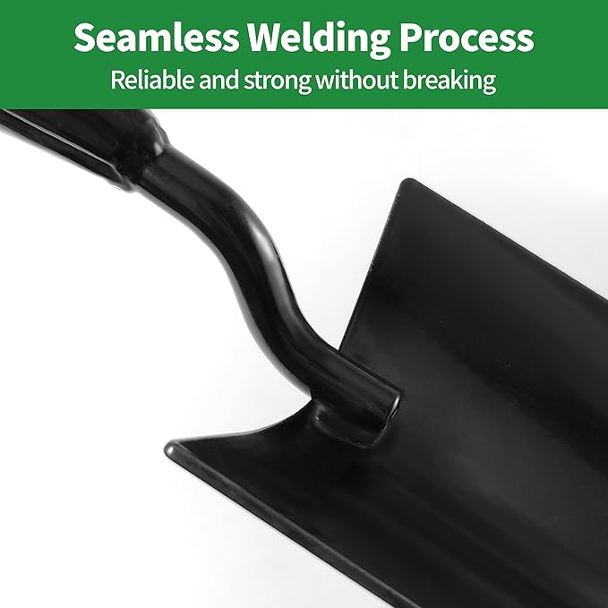 2-in-1 Trowel and Transplanter Gardening Tool Set, Outdoor Hand Tools, with Non-Slip Handle and Protective Blade Covers, Ideal Gardening Gifts for All (Black)-PawvioPets