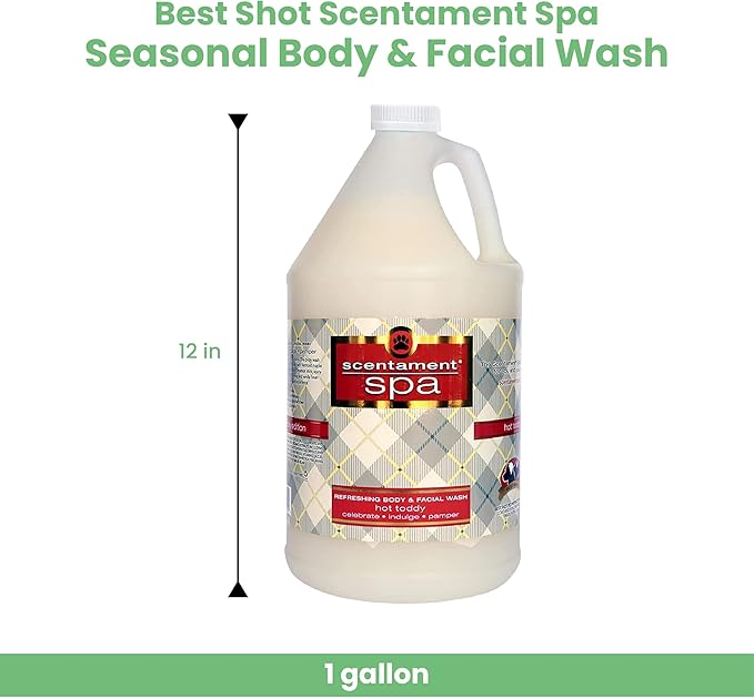 Best Shot Scentament Spa Seasonal Facial & Body Wash, Hot Toddy, 1 Gallon-PawvioPets