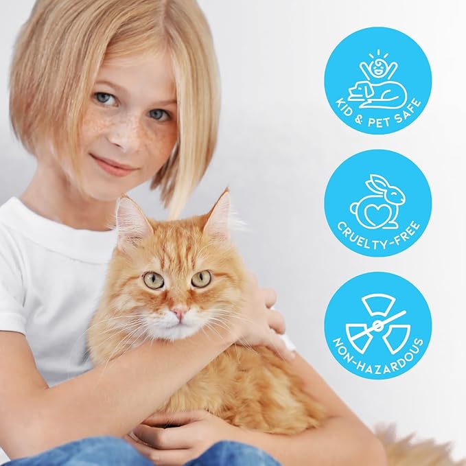 Cat Litter Deodorizer Jar (Fresh Scent, 16 Oz, Pack of 2) - Cat Litter Odor Absorber Gel In A Jar - Litter Box Pet Air Freshener - Litter Odor Eliminator to Freshen Air-PawvioPets