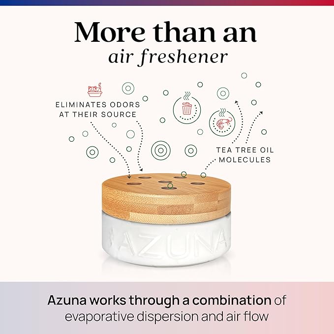 Azuna All-Natural Odor Remover Gel Refill Pouch | Air Purifier with Tea Tree Oil | Plant-Based & Long Lasting | For Pet Odors, Smoke & Strong Odors | Smell of Victory | 24 oz.-PawvioPets