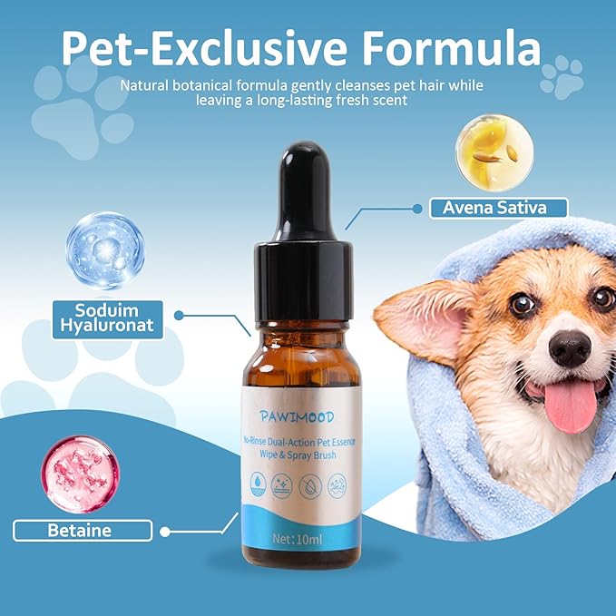 5 in 1 Pet Steam Brush for Dogs & Cats – Self Cleaning, 3 Pet Brush for Smoothing, Dematting, Thinning – Shedding, Grooming & Hair Removal, Includes Shampoo & Storage Case (8.0"-promax)-PawvioPets