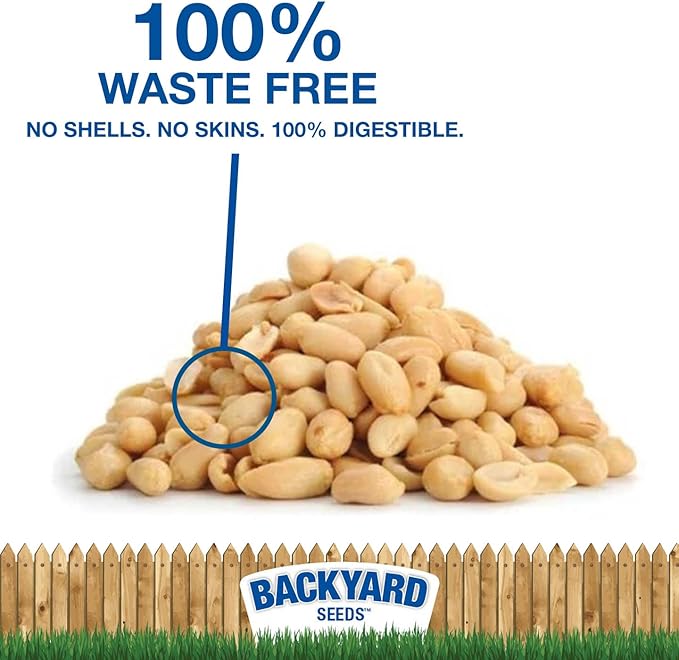 CountryMax Backyard Seeds Shelled Whole Peanuts for Woodpeckers, Birds, Squirrels & Wildlife – Premium Wild Animal Food, 10 lbs Bag-PawvioPets