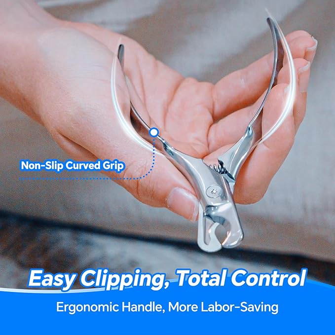 Dog Cat Nail Clippers for Large Dogs Heavy Duty Dog, Professional Stainless Steel Pet Nail Trimmers, Sharp & Safe with Ergonomic Handle, Built-in Nail File-PawvioPets