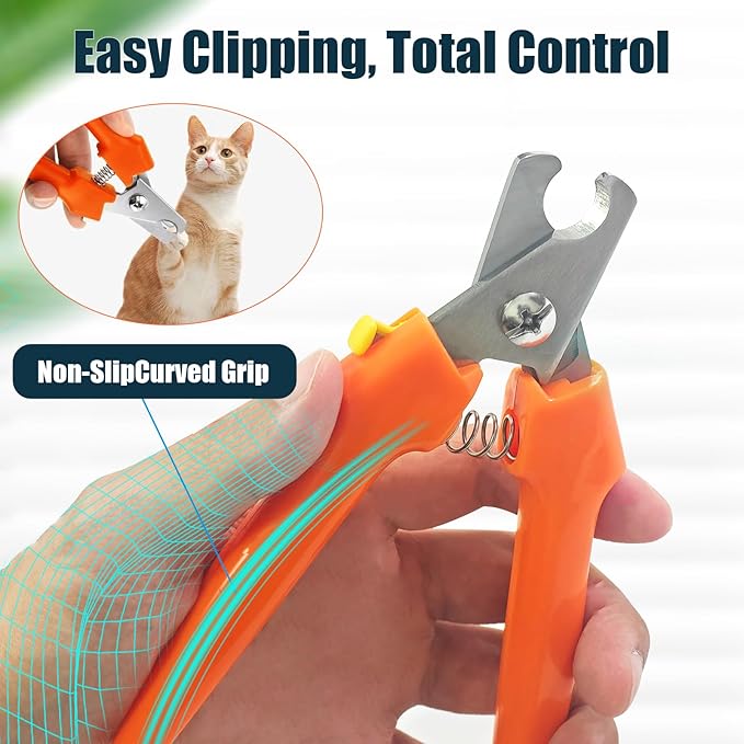Dog Nail Trimmers 767C - Professional Dog Nail Clippers for Large and Small Dogs, Easy-to-Use Pet Nail Trimmers for Safe and Precise Grooming, Durable Claw Clippers for Paws Care-PawvioPets