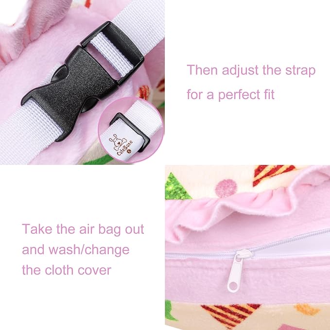 CuteBone Inflatable Dog Donut Collar Alternative for Large Dogs After Surgery-Double Adjustable Neck Range P23SO00104L-PawvioPets