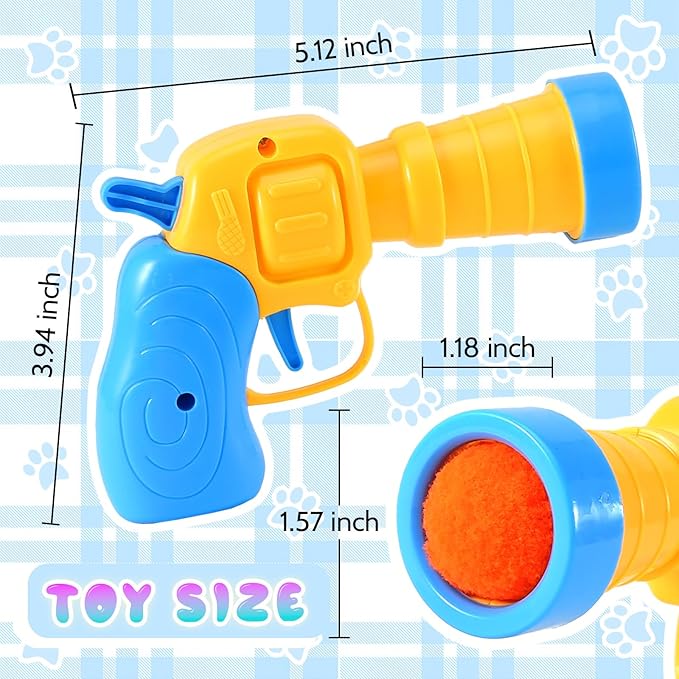 21Pcs Cat Ball Toy Launcher - Includes 20 Colorful Plush Cat Balls and Exciting Launcher Set，Funny Interactive Cat Toys for Bored Indoor Adult Cats, Cute Kitten Kitty Toys-PawvioPets