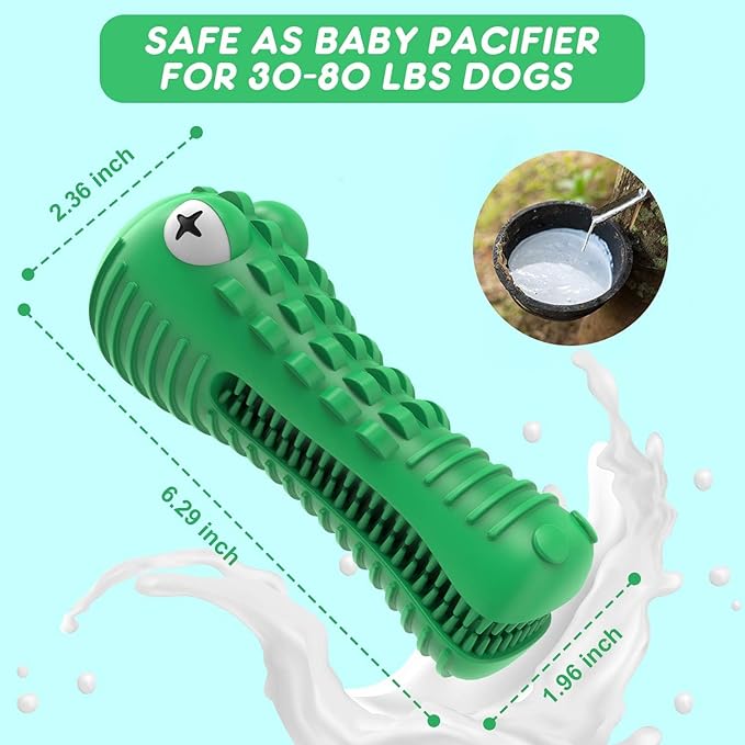 Dog Toys for Aggressive Chewers Large Medium Breed, Indestructible Dog Toothbrush Chew Toys, Squeaky Interactive Tough Extremely Durable, Dogs Toys to Keep Them Busy-PawvioPets
