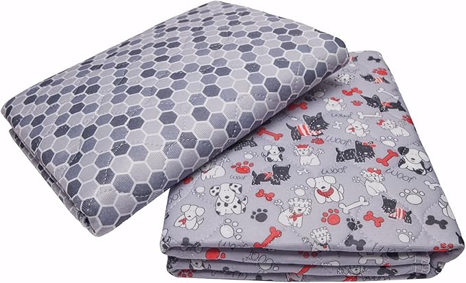 Caldwell's Pet Supply Co. 30x36 Potty Pads, Washable Pee Pads for Dogs, Reusable Pee Pad for Dogs, Puppy Potty Mat, Whelping Rug, Reusable Puppy Mat, Waterproof Rug for Dog, for Medium Dog (Set of 2)-PawvioPets